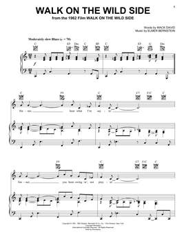 Elmer Bernstein: Walk On The Wild Side