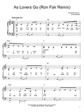 Dashboard Confessional: As Lovers Go