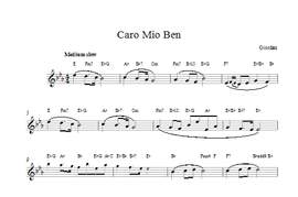 Giuseppe Giordani: Caro Mio Ben (Top Line)