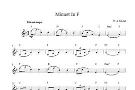Mozart: Minuet in F Major, K.2