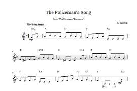 Sullivan: Policeman's Song From The Pirates Of Penzance