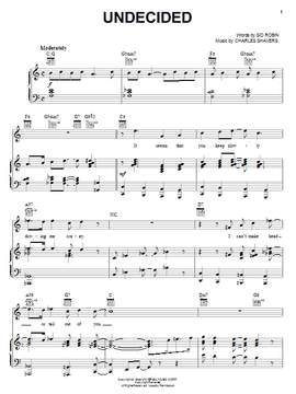 Ella Fitzgerald: Undecided