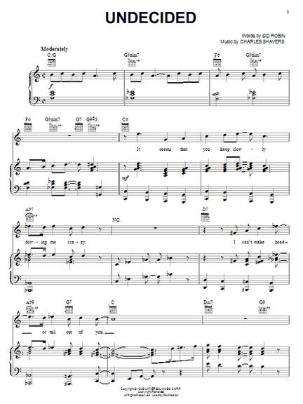 Ella Fitzgerald: Undecided