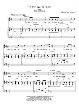 Gian Carlo Menotti: To This We've Come