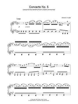 Antonio Vivaldi: Largo) from 'L'Estro Armonico' Op.3