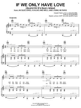 Jacques Brel: If We Only Have Love (Quand On N'a Que L'amour)