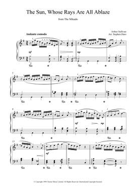 Gilbert & Sullivan: The Sun Whose Rays Are All Ablaze (from The Mikado)