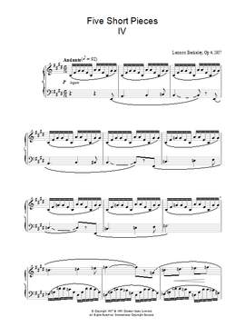 Lennox Berkeley: Five Short Pieces, No. 4, Op. 4