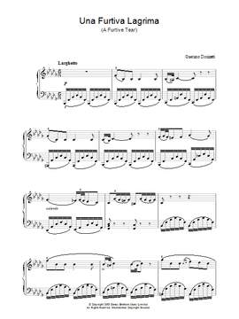 Gaetano Donizetti: Una Furtiva Lagrima (A Furtive Tear)