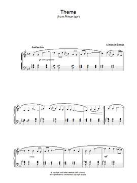 Alexander Borodin: Theme From Prince Igor