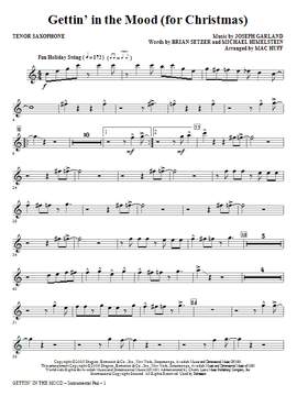 Mac Huff: Gettin' In The Mood - For Christmas - Tenor Saxophone