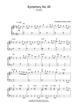 Wolfgang Amadeus Mozart: Symphony No. 40 (Theme)
