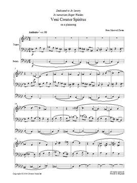 Peter Maxwell Davies: Veni Creator Spiritus