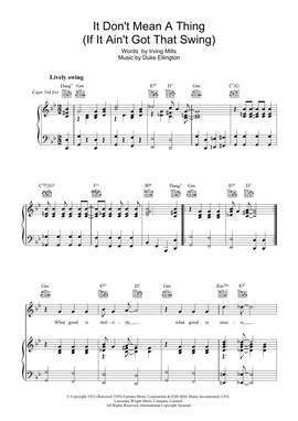 Duke Ellington: It Don't Mean A Thing (If It Ain't Got That Swing)