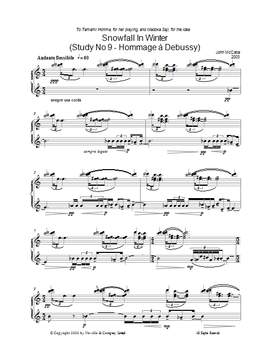 John McCabe: Snowfall In Winter (Study No 9 - Hommage À Debussy)