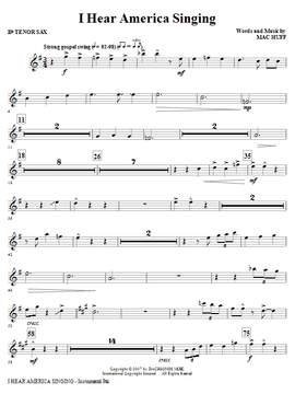 Mac Huff: I Hear America Singing - Tenor Sax