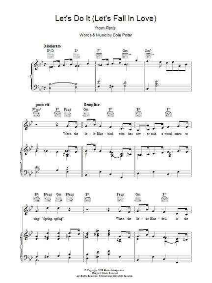 Cole Porter: Let's Do It (Let's Fall In Love)
