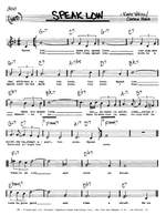 Kurt Weill: Speak Low Product Image