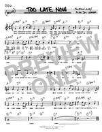 Alan Jay Lerner: Too Late Now Product Image