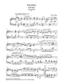 Francis Poulenc: Novelette In Bb Minor, II