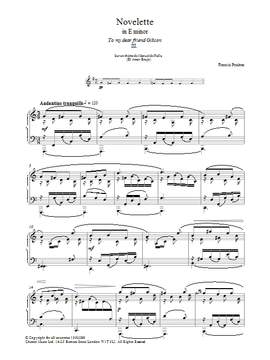 Francis Poulenc: Novelette In E Minor, III