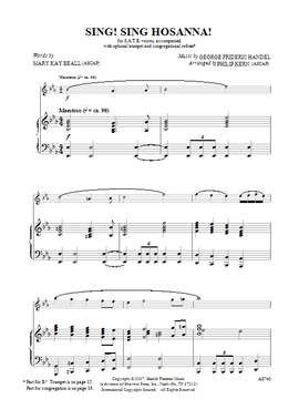 George Frideric Handel: Sing! Sing Hosanna!