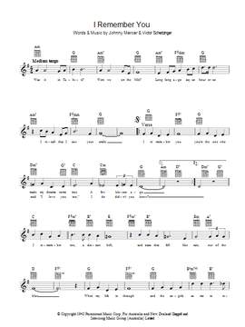 Johnny Mercer: I Remember You