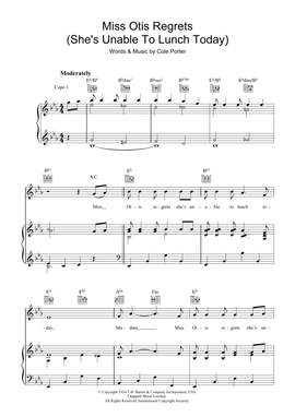 Cole Porter: Miss Otis Regrets