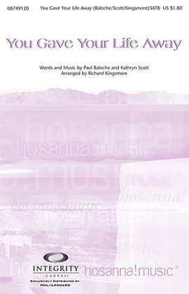 Richard Kingsmore: You Gave Your Life Away - Bass Clarinet (Sub. Cello)