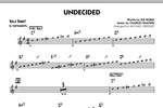 Michael Sweeney: Undecided - Eb Solo Sheet Product Image