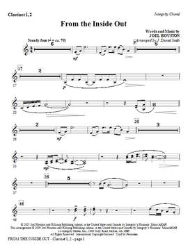 J. Daniel Smith: From the Inside Out - Clarinet 1 & 2