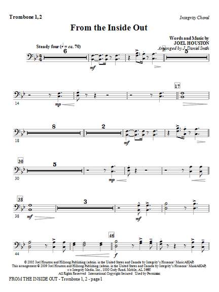 J. Daniel Smith: From the Inside Out - Trombone 1,2