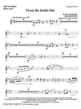 J. Daniel Smith: From the Inside Out - Tenor Sax (Trombone 2 sub)