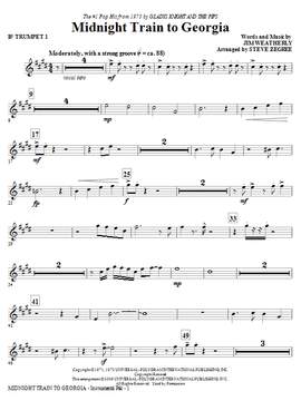 Steve Zegree: Midnight Train To Georgia - Bb Trumpet 1