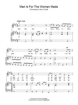 Henry Purcell: Man Is For The Woman Made