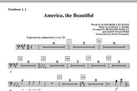 Benjamin Harlan: America, The Beautiful - Trombone 1 & 2