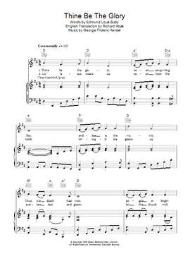 George Frideric Handel: Thine Be The Glory