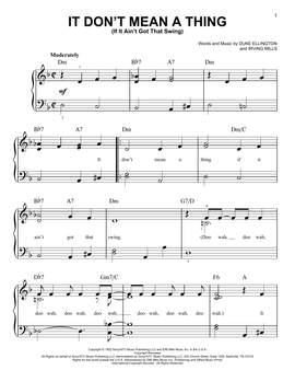 Duke Ellington: It Don't Mean A Thing (If It Ain't Got That Swing)