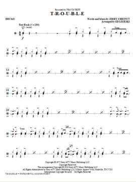 Ed Lojeski: T-R-O-U-B-L-E - Drums