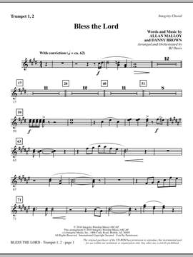 BJ Davis: Bless The Lord - Trumpets 1 & 2