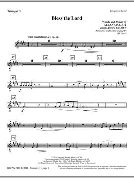 BJ Davis: Bless The Lord - Trumpet 3