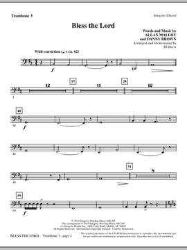 BJ Davis: Bless The Lord - Trombone 3