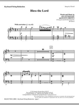 BJ Davis: Bless The Lord - Keyboard String Reduction