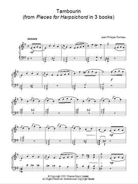 Jean-Philippe Rameau: Tambourin