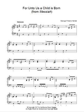 George Frideric Handel: For Unto Us A Child Is Born (from Messiah)