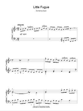 Domenico Zipoli: Little Fugue