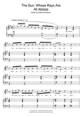 Gilbert & Sullivan: The Sun Whose Rays Are All Ablaze (from The Mikado)