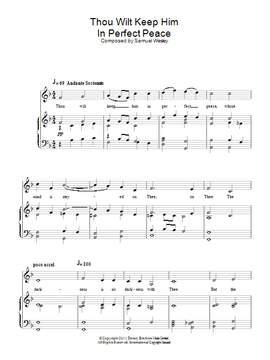 Samuel Wesley: Thou Wilt Keep Him In Perfect Peace
