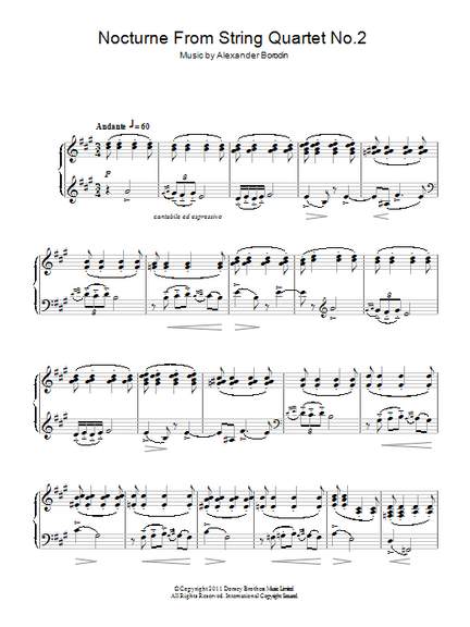 Alexander Borodin: Nocturne From String Quartet No.2