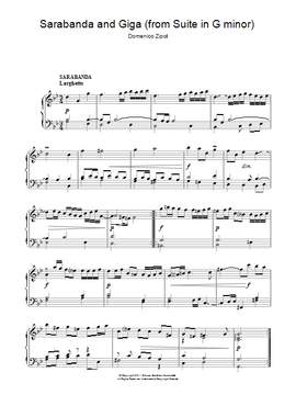 Domenico Zipoli: Sarabanda And Giga (from The Suite In G Minor)